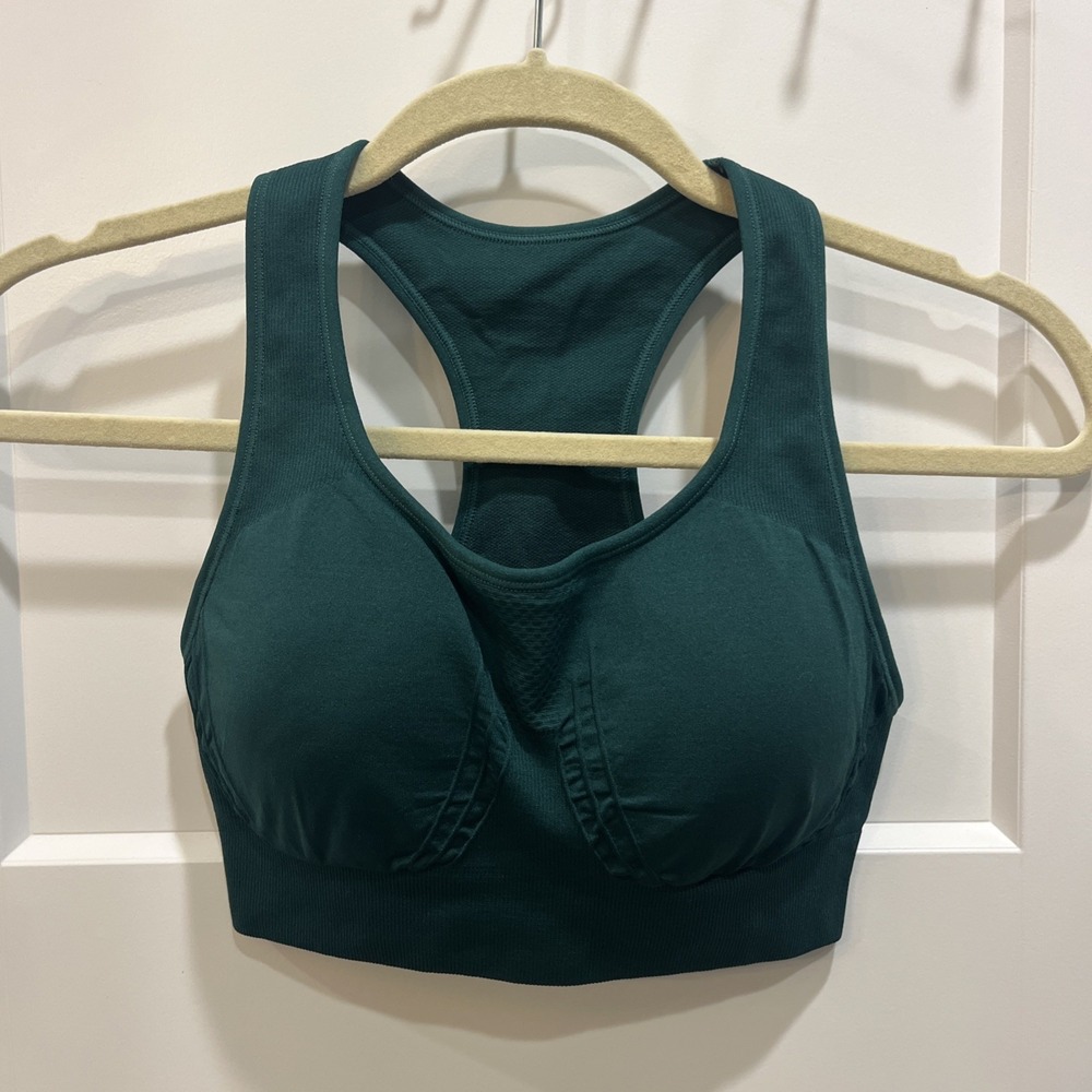 The NowSunday Racerback Sports Bra Size M Hunter Green The Flex Performance